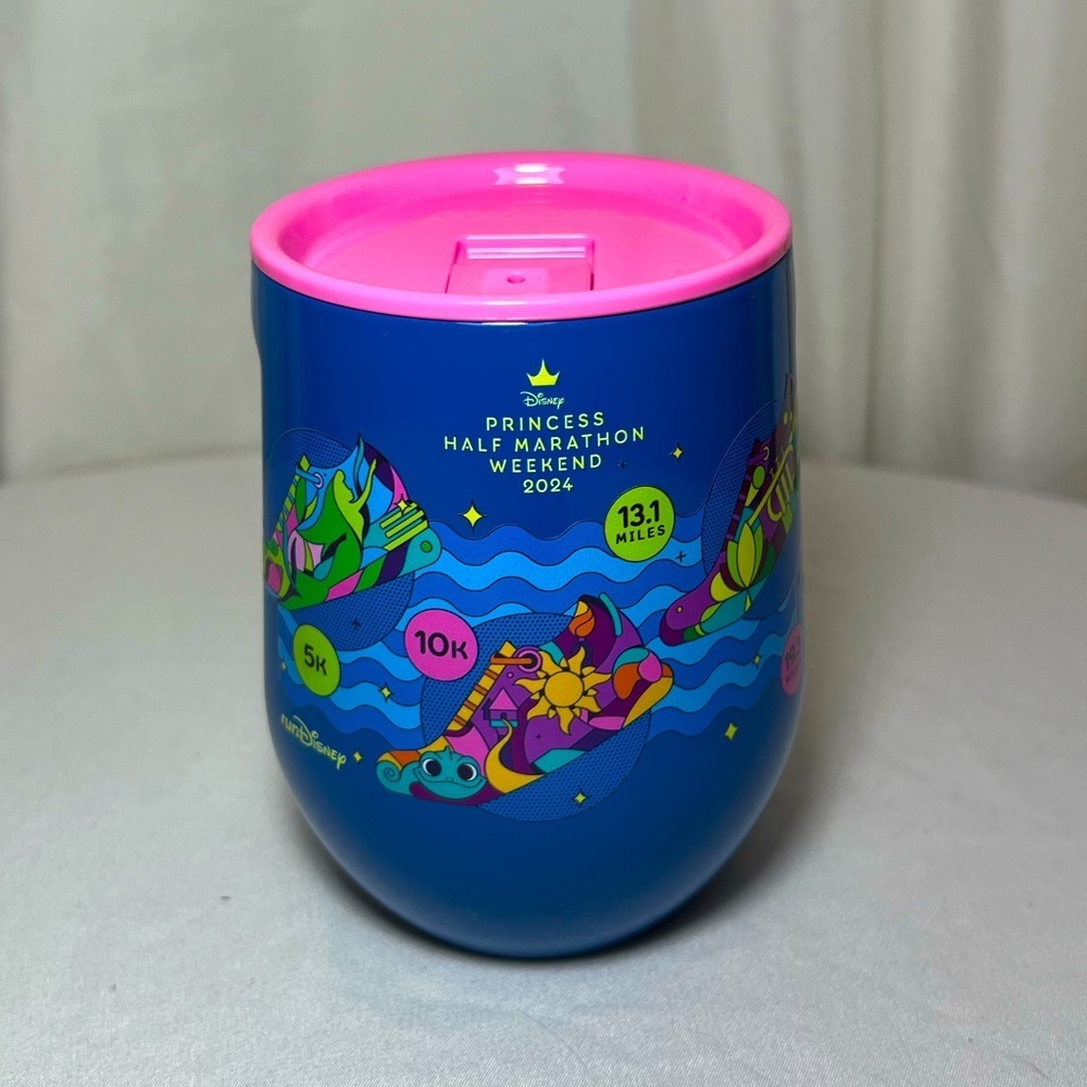 Disney 2024 RunDisney Princess Half Marathon Corkcicle Wine Tumbler NWT